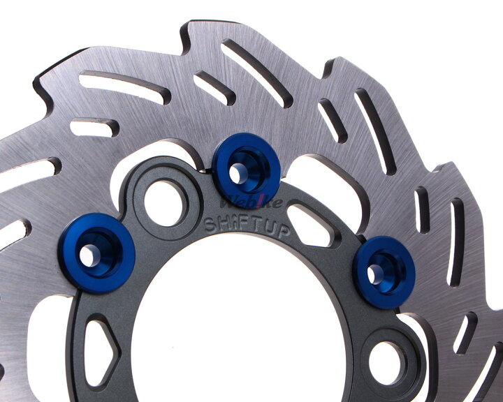 XR100 160mm ウエイブフローティングディスクローター フローティングカラースモークガンメタ/ブルーフローティングピン SHIF TUP（シフトアップ） innerroater11.jpg 