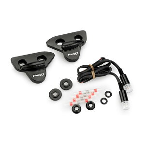 Puig プーチ ウインカーマウント付きミラーキャップ (REARVIEW MIRRORS CAPS WITH TURN LIGHTS TAB) YZF-R1 レースベース車 YZF-R1M YZF-R6 YZF-R7 XSR700 YAMAHA ヤマハ ミラーホールカバー ハンドル
