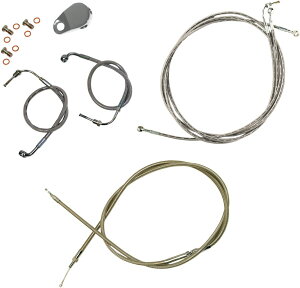 LA CHOPPERS GG[`bp[Y u[LCLbg 15'-17' FLTR ABSpyCABLE KIT15'-17'FLTR ABS [0610-0563]z Road Glide EFI - 2008 2009 Custom FLTRX 2010 2013 Ultra FLTRU 2011 HARLEY-DAVIDSON n[[_rbh\ u