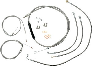 LA CHOPPERS GG[`bp[Y u[LCLbg XeX 18-20'FXS ABSp yCABLE KIT SS18-20'FXS ABS [0610-0647]z Blackline - FXS 2011 2013 Deluxe EFI FLSTN 2015 Fat Boy FLSTF Lo FLSTFB FLS Slim 2012 Heritage Classic FL