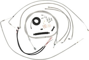 LA CHOPPERS �G���G�[�`���b�p�[�Y �P�[�u���L�b�g C 18-20' FXS ABS�p �yCABLE KT 18-20'FXS ABS [0610-1338]�z Blackline - 2011 2013 Deluxe EFI FLSTN 2015 Fat Boy FLSTF Lo FLSTFB FLS Slim 2012 Heritage Classic FLSTC HARLEY-DAVIDSON �n�[��