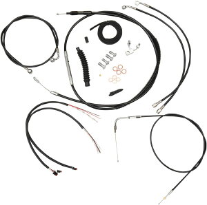 LA CHOPPERS �G���G�[�`���b�p�[�Y �P�[�u���L�b�g CB 15-17' FXS ABS�p �yCABLE KT 15-17'FXS ABS [0610-1337]�z Blackline - 2011 2013 Deluxe EFI FLSTN 2015 Fat Boy FLSTF Lo FLSTFB FLS Slim 2012 Heritage Classic FLSTC HARLEY-DAVIDSON �n�[