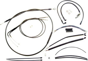 MAGNUM �}�O�i�� CONTROL CABLE KIT BP [0610-0986] Dyna Street Bob EFI - FXDB 2012 2017 Super Glide Custom FXDC 2014 HARLEY-DAVIDSON �n�[���[�_�r�b�h�\�� �u���[�L���C���[�E�u���[�L�P�[�u�� �u���[�L