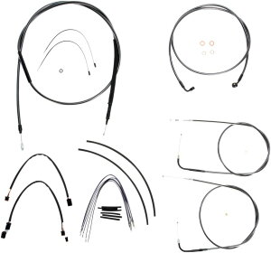 MAGNUM �}�O�i�� CONTROL CABLE KIT BP [0610-0982] Dyna Street Bob EFI - FXDB 2012 2017 Super Glide Custom FXDC 2014 HARLEY-DAVIDSON �n�[���[�_�r�b�h�\�� �u���[�L���C���[�E�u���[�L�P�[�u�� �u���[�L