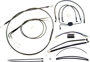 MAGNUM }Oi CONTROL CABLE KIT BP [0610-0990] Dyna Fat Bob EFI - FXDF 2012 2017 Low Rider -FXDL 2014 HARLEY-DAVIDSON n[[_rbh\ u[LC[Eu[LP[u u[L