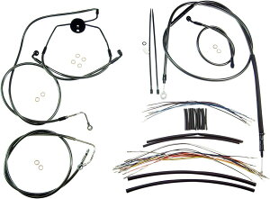 MAGNUM �}�O�i�� CONTROL CABLE KIT BP [0610-1020] Electra Glide Classic EFI - FLHTC 2008 2013 Standard FLHT 2009 Ultra FLHTCU Limited FLHTK 2010 Road King FLHR FLHRC Street FLHX HARLEY-DAVIDSON �n�[���[�_�r�b�h�\�� �u���[�L���C���[�E