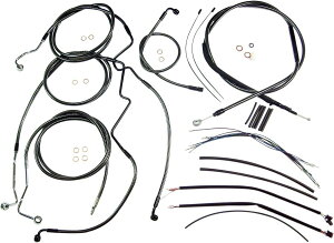 MAGNUM �}�O�i�� CONTROL CABLE KIT BP [0610-1064] Road King EFI - FLHR 2014 2015 HARLEY-DAVIDSON �n�[���[�_�r�b�h�\�� �u���[�L���C���[�E�u���[�L�P�[�u�� �u���[�L