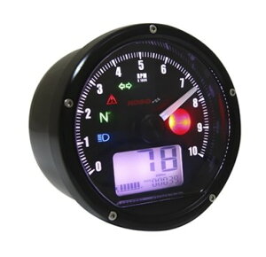 KOSO コーソー T&Tマルチファンクションメーター【ブラックパネル】 多機能タコ・スピードデジタルメーター メーター・インジケーター関係 電装系