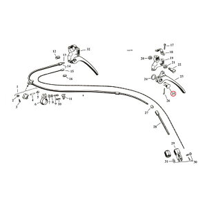 SAMWEL �T���E�F�� �u�b�V���O �n���h���o�[�u���[�L���o�[�yBUSHING HANDLEBAR BRAKE LEVER�z 29-52 45SV HARLEY-DAVIDSON �n�[���[�_�r�b�h�\�� ���̑��u���[�L�p�[�c �u���[�L