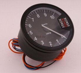 STACK スタック ST200 クラブマンタコメーター タコメーター メーター・インジケーター関係 電装系 表示回転数：0-3000-13000rpm / メーターパネルカラー：クラシックブラック（針＝ホワイト）