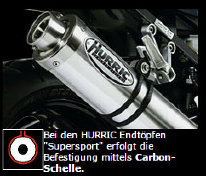 HURRIC フリック スリップオンマフラー スーパースポーツ [ラウンド 