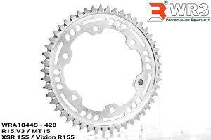 WR3 ダブルアールスリー リアスプロケット YZF-R15 V-IXION XSR155 MT-15 YAMAHA ヤマハ ドリブンスプロケット・リアスプロケット 駆動系 丁数:48