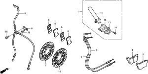 HRC �G�C�`�A�[���V�[ �X���b�g���P�[�u�� CBR600RR HONDA �z���_ �X���b�g�����C���[�E�A�N�Z�����C���[ �n���h�����Ӄp�[�c �n���h��