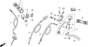 HRC �G�C�`�A�[���V�[ �X���b�g���P�[�u�� NSF100 HONDA �z���_ �X���b�g�����C���[�E�A�N�Z�����C���[ �n���h�����Ӄp�[�c �n���h��