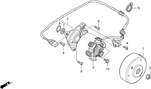 HRC �G�C�`�A�[���V�[ �X�e�[�^�[COMP NSF100 HONDA �z���_ �I���^�l�[�^�[�E�W�F�l���[�^�[ �d���n