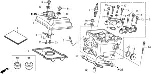 HRC �G�C�`�A�[���V�[ �V�����_�[�w�b�hASSY NSF250R HONDA �z���_ �V�����_�[�w�b�h �G���W���p�[�c �G���W��