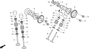 HRC �G�C�`�A�[���V�[ �C�����b�g�o���u NSF250R HONDA �z���_ �G���W���o���u�E�z�r�C�o���u �G���W���p�[�c �G���W��