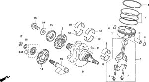 HRC �G�C�`�A�[���V�[ �N�����N�V���t�gCOMP NSF250R HONDA �z���_ �N�����N�V���t�g �G���W���p�[�c �G���W��