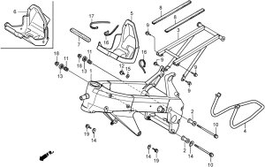 HRC �G�C�`�A�[���V�[ ���b�N�i�b�g RS125R HONDA �z���_ �ėp�i�b�g �O��