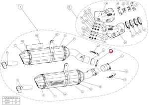 AKRAPOVIC AN|rb` yyAp[czP-R29L clamp SS CRF1000LAFRICATWIN ADVENTURE SPORTS NINJA1000 Z1000 Z1000SX GSX-R1000 HONDA z_ KAWASAKI JTL SUZUKI XYL }t[NvET{gNv }t