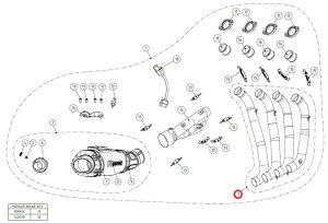 AKRAPOVIC AN|rb` yyAp[czH-H6R12 header SS CB650F CBR650F HONDA z_ GL][XgpCv }t[
