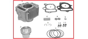 SP���� SP�^�P�K�� �V�����_�[�L�b�g(53.5mm�^111cc) �x�����BCD90 HONDA �z���_ �{�A�A�b�v�L�b�g �G���W���p�[�c �G���W��