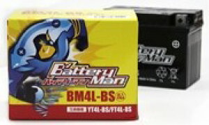 Battery Man obe[} obe[ BM4L-BS(YT4L-BS ݊)(t[dς) YAMAHA }n SUZUKI XYL KAWASAKI JTL HONDA z_ nobe[ obe[֘A