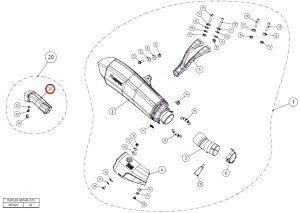 AKRAPOVIC AN|rb` yyAp[czV-TUV169 noise insert FZ-10 MT-10 YZF-R1 YAMAHA }n obtECi[TCT[ }t[
