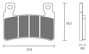 ZCOO �W�N�[ �u���[�L�p�b�h �Z���~�b�N�V���^�[�h HONDA �z���_ KAWASAKI �J���T�L �u���[�L