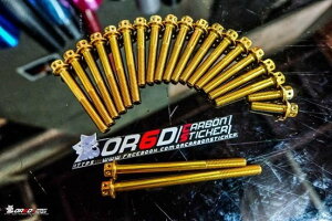 OR6D Carbon sticker I[J[{XebJ[ Gold bolt Crankcase YZF-R15 YAMAHA }n NNP[X{g GWp[c GW