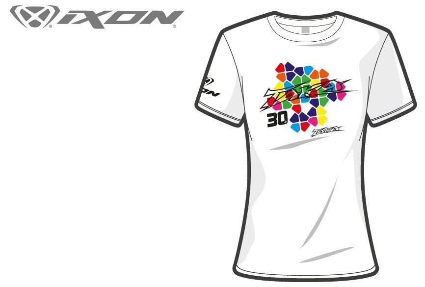 IXONイクソン Tシャツ MotoGPライダー 30 中上貴晶 IXON 安心の定価販売 イクソン サイズ：S 売却 レディース 公式グッズ