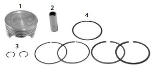 SP武川 SPタケガワ ピストンキットS-ステージ(61mm/161cc) アドレスV125 アドレスV125S SUZUKI スズキ ピストン エンジンパーツ エンジン