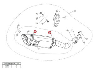 AKRAPOVIC AN|rb` yyAp[czP-TT62 titanium tape CBR250RR MSX125 NINJA250 NINJA400 Z400 STREETTRIPLE R RS S FZ-07 FZ-09 MT-03 MT-07 MT-09 TRACER700 TRACER700GT XSR700 XSR900 YZF-R25 YZF-R3 YZF-R6 ̑}t[IvV
