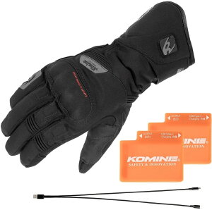 KOMINE コミネ EK-219 プロテクトモーターサイクルヒートグローブセット 電熱グローブ アパレル
