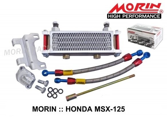 MORINモーリン オイルクーラー OIL COOLING KIT MSX-125 MORIN モーリン OUTLET SALE カラー：Red Oil ホンダ Blue Cooler グロム Pole HONDA ☆正規品新品未使用品 Sieve Gold Body