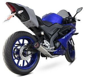 SCORPION XR[sI bhp[ tGL][Xg}t[ YZF R 125 YAMAHA }n }t[ ^CvFBrushed Stainless^dʁF2.69kg