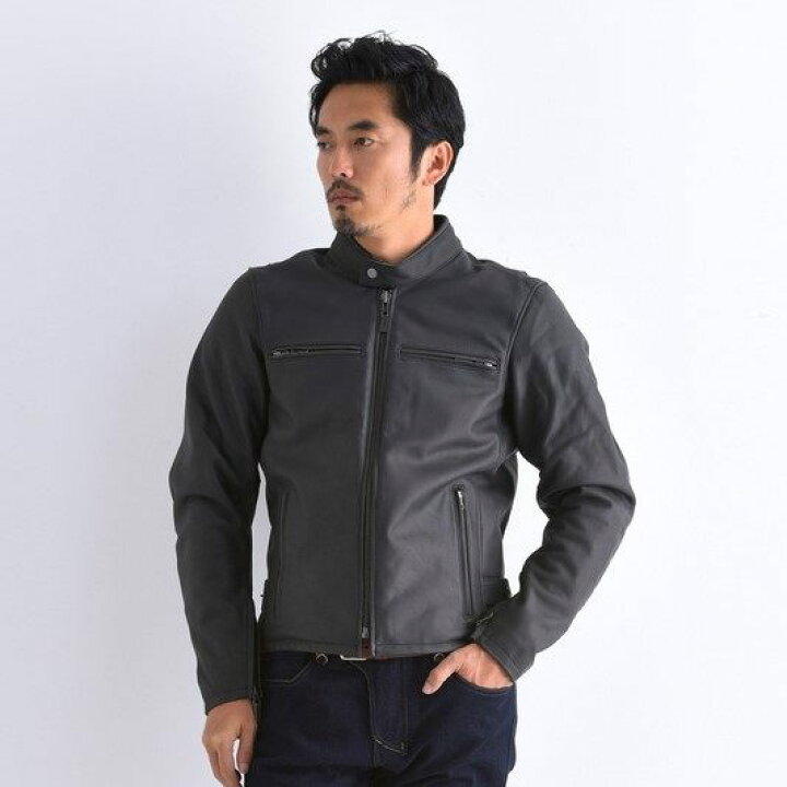 楽天市場】KOMINE コミネ LJ-534 シングルライダースレザージャケット 