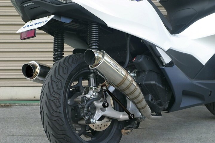楽天市場】ADIO アディオ BB-SHOOTマフラー PCX e HEV PCX125 PCX160 