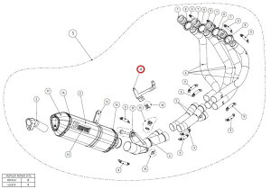 AKRAPOVIC AN|rb` yyAp[czP-X130 bracket SS NINJA1000 Z1000 Z1000SX KAWASAKI JTL }t[Xe[ }t[