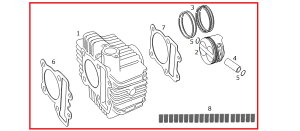 SP���� SP�^�P�K�� �V�����_�[�L�b�g(��59�^138.3CC) KSR110 KSRPRO KLX110 KLX110L KAWASAKI �J���T�L �{�A�A�b�v�L�b�g �G���W���p�[�c �G���W��