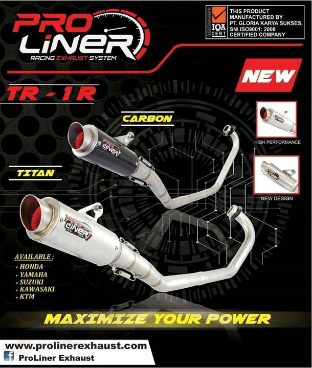 楽天市場】Pro Liner プロライナー TR1 R フルエキゾーストマフラー 