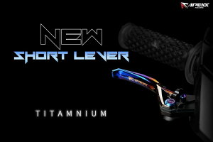 APEXX �A�y�b�N�X Titanium Forged Short Lever CT125/ST/DAX125 CT125 DAX125 ST125 HONDA �z���_ �u���[�L���o�[ �n���h�����Ӄp�[�c �n���h��