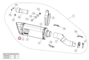 AKRAPOVIC AN|rb` yyAp[czV-EC234 end cap ca CBR250RR MT-03 YZF-R25 YZF-R3 HONDA z_ YAMAHA }n }t[GhLbv }t[