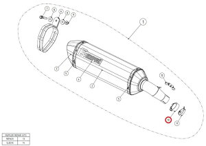 AKRAPOVIC AN|rb` yyAp[czP-R53 clamp ss 750S MSX125 NC700S NC700X NC750X SV650 SV650X V-STROM650 HONDA z_ SUZUKI XYL }t[NvET{gNv }t[