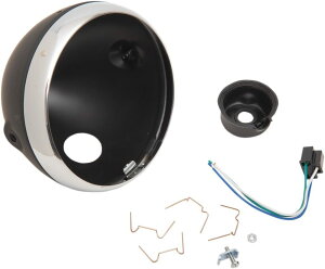 EMGO GS H^LAMP LUCAS 7'SHELL wbhCg Η dn Housing^Stem ColorFBlackCChrome [2001-0824]