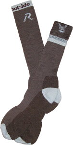 RU OUTSIDE A[[AEgTCh SOCK BT BROWN^GREY \bNXEC tbgEFA