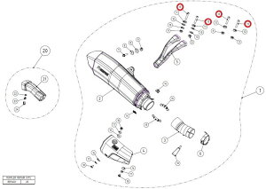 AKRAPOVIC AN|rb` yyAp[czP-FB20 bolt 1199PANIGALE R S 899PANIGALE ZX-10R ZX-10RR YZF-R1 DUCATI hDJeB KAWASAKI JTL YAMAHA }n ̑}t[IvVECi }t[