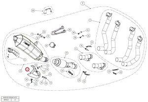 AKRAPOVIC AN|rb` yyAp[czP-HSK10SO1 heat shield ca NINJA H2 H2R KAWASAKI JTL }t[K[hEq[gK[h }t[