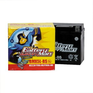 Battery Man obe[} obe[ BMX5L-BS(YTX5L-BS ݊)(t[dς) YAMAHA }n SUZUKI XYL HONDA z_ nobe[ obe[֘A