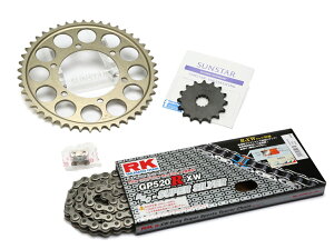 SUNSTAR �T���X�^�[ �t�����g�E���A�X�v���P�b�g���`�F�[���E�J�V���W���C���g�Z�b�g CB400 FOUR CB400SF HONDA �z���_ �X�v���P�b�g�E�`�F�[���Z�b�g �쓮�n �`�F�[�������FRK��SV525XRE�i�V���o�[�`